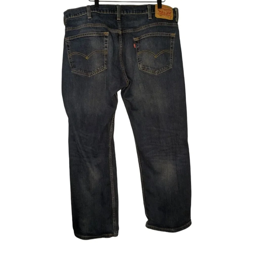 Men's Levi's 569 Dark Wash Loose Straight Fit, Size 38 x 32